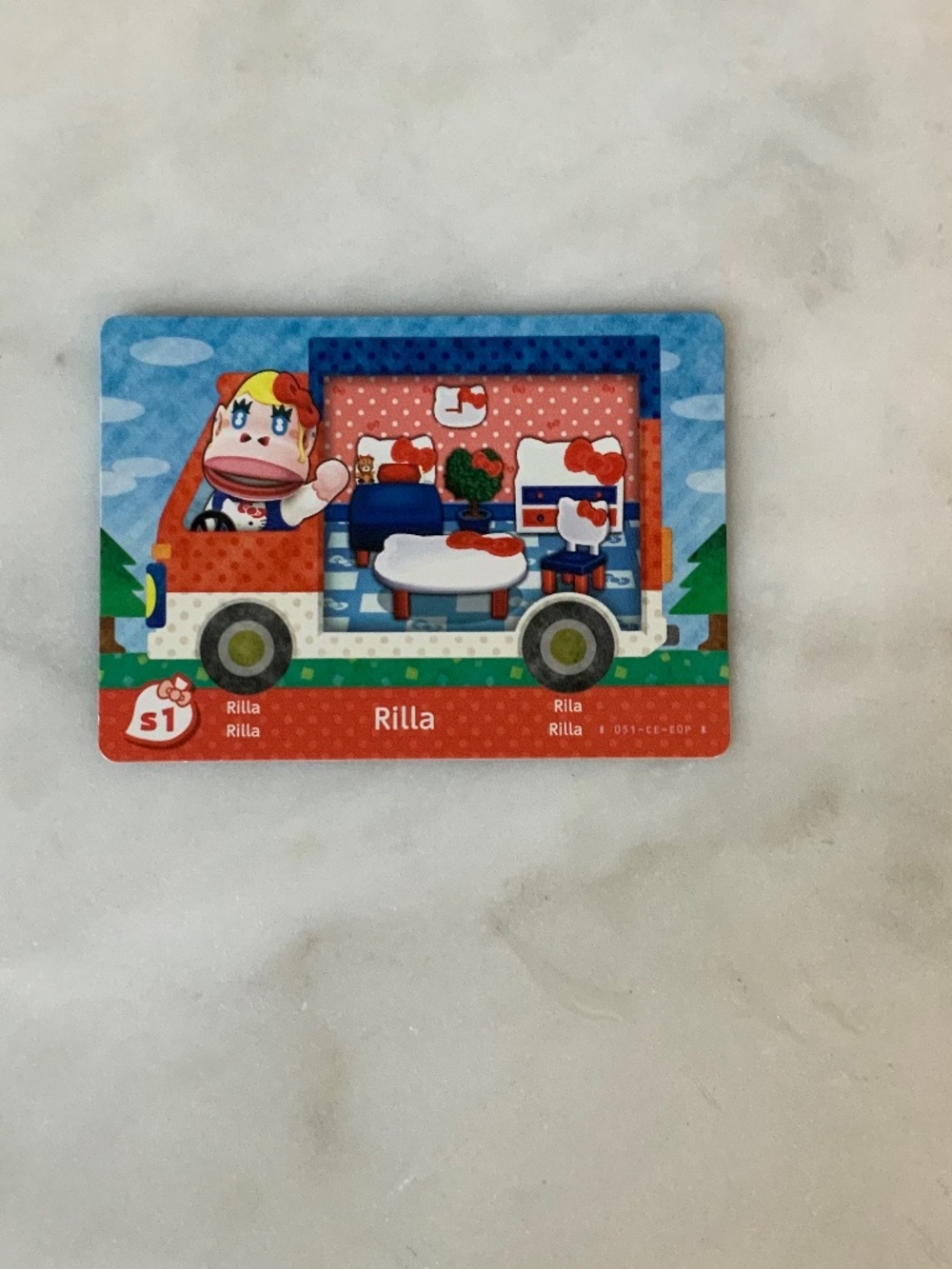 s1 Sanrio collaboration Animal Crossing Welcome Amiibo Card Rilla mint unscanned